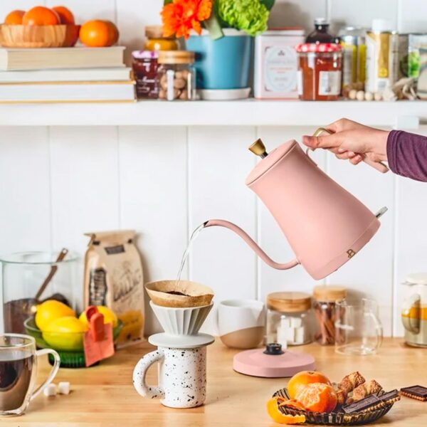 Beautiful 1-Liter Electric Gooseneck Kettle 1200 W, Rose by Drew Barrymore - 图片 2