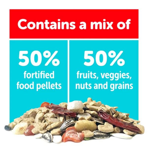 3-D Pet Products Natural Premium Parrot Food, with Fortified Pellets, 3 lbs - 图片 2