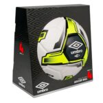 Umbro Tristar Size 4 Youth and Beginner Soccer Ball, White_Black_Yellow - 图片 3