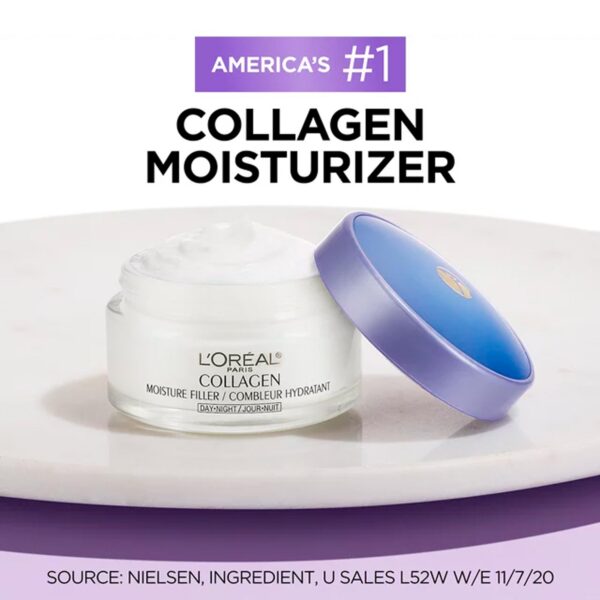 L'Oreal Paris Collagen Moisture Filler Day Night Cream, 1.7 oz - 图片 4