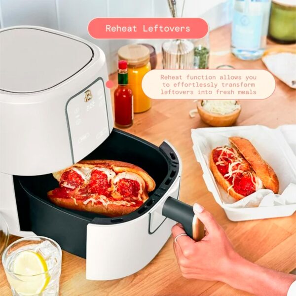 Beautiful 3 Qt Air Fryer with TurboCrisp Technology, White Icing by Drew Barrymore - 图片 3